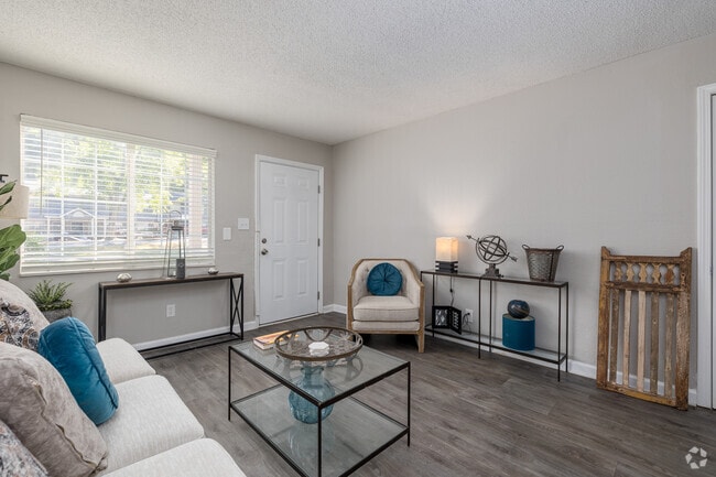 2BR, 1BA - 860SF - Living Room - Stanton Yards