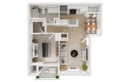C242440_TheWestside_3DFloorPlan_1x1_A3_730sqft