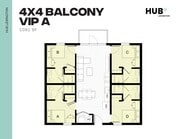 4x4 Balcony VIP A