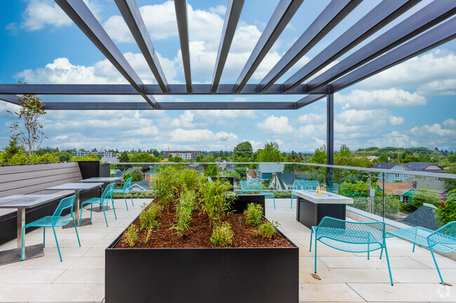 Hermoso patio en la azotea - Parallax Apartamentos