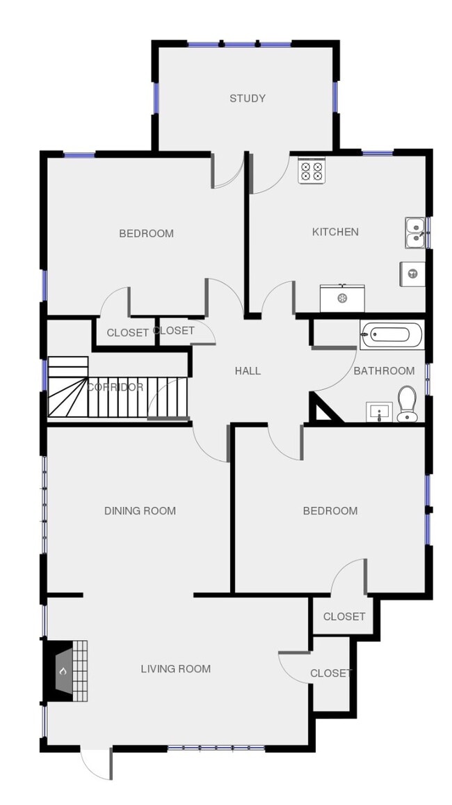 Floorplan. - 6000 Carlsbad Avenue