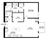 A8D Floor plan W Dimensions