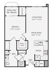 Rutherford Station - A1AR - 1 Beds - 1 Baths - 717 Sq. ft.
