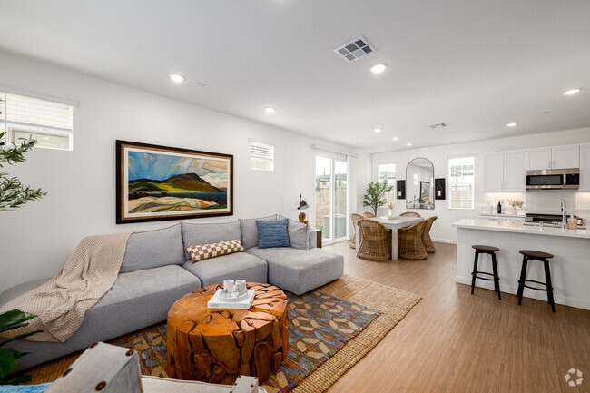 The Rosewood Residence 3BR, 2.5BA - 1,575SF - Living Room/Kitchen/Dining Room
