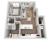 Floor Plan 1BR A | Seasons at Hoffman Estates | Apartments in Hoffman Estates, IL