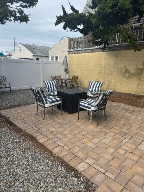 Fire pit and patio