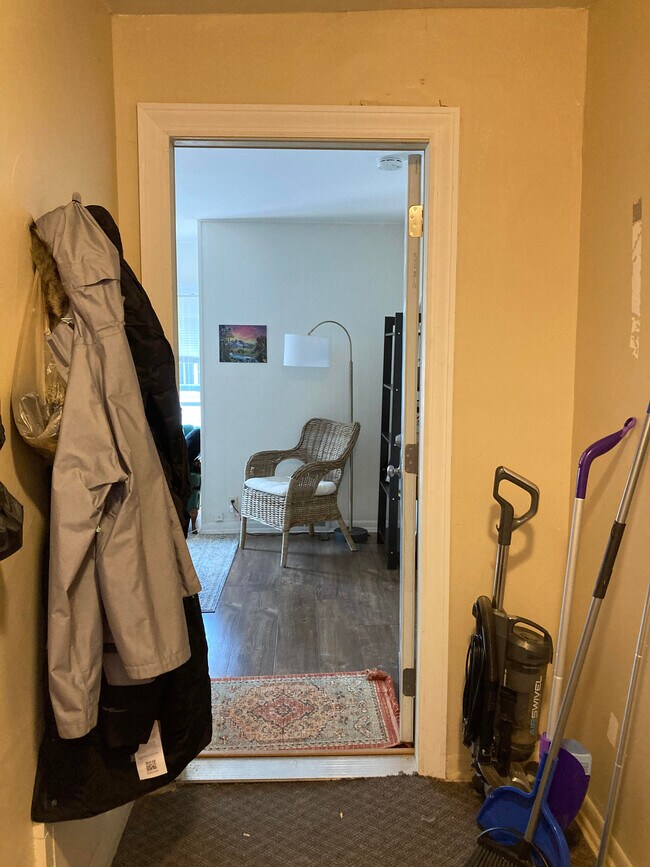 Front entrance to unit (door opened) - 423 W Doty St Unit 3