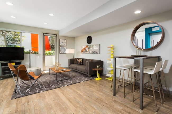 One bedroom living room