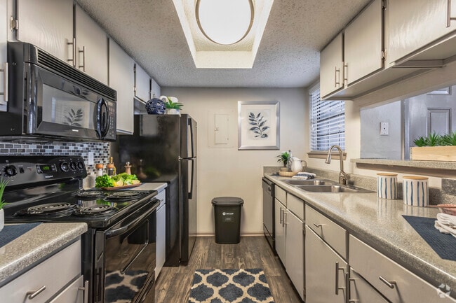 1HAB, 1BA - 717 ft² A3 - Cocina - Overlook At Bear Creek