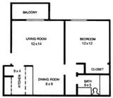 1BR/1BA