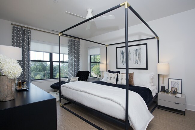 Master Bedrooms can fit a King Sized Bed and feature a Ceiling Fan
