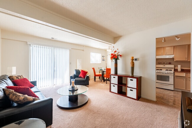 Model - 2BR, 1BA - 900SF - Living Room - Broad Ripple Trails