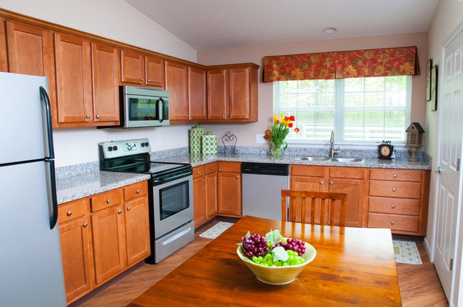 Spacious Kitchens with Breakfast Bar and Room for a Table - Redwood New Albany