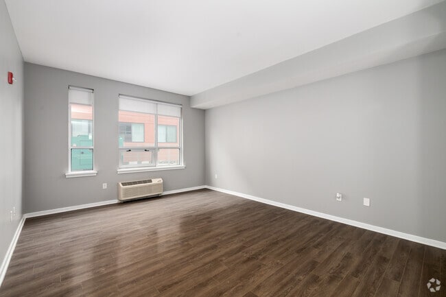 1 dormitorio, 1 baño - 750 pies cuadrados - Sala de estar - Falls Bridge Lofts
