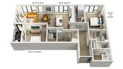 C10 | 2x2 | 1298 sq ft