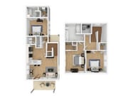 3 BR TH 3x2.5
