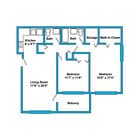 2-Bedroom Floorplan