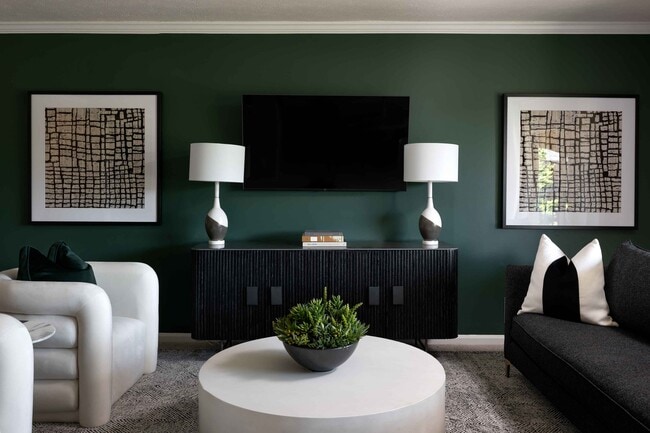 Living room with modern decor
