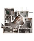 2 BEDROOM/2 BATH (C)