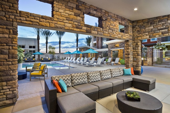Beautiful covered outdoor lounge