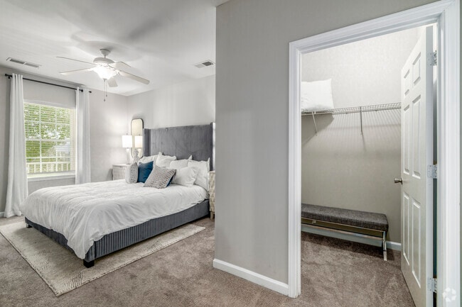 B1 2BR, 2BA - 1,200SF - Master Bedroom & Closet