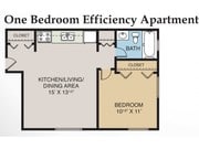 1 Bedroom Efficiency
