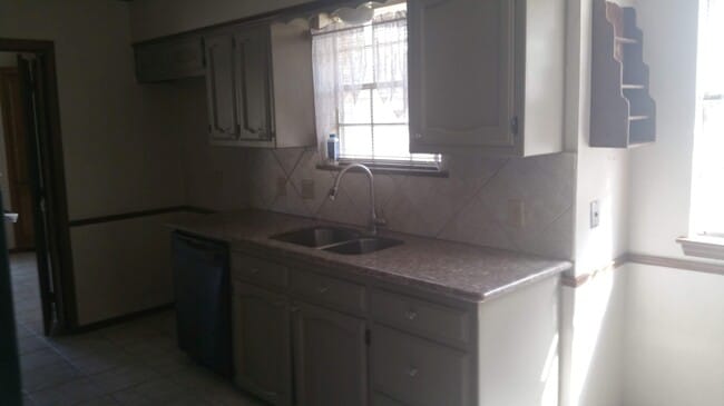 granite and shaker cabinets