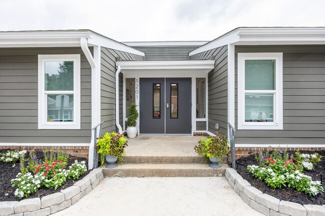 Clubhouse Entrance - Wesley Apartments - Senior Living Community