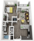 Cue Galatyn Station - A1D Floor Plan