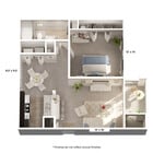 Antigua: 1 Bed, 1 Bath | 675 SF