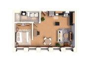 Studio - 1 Bath - SA - 1