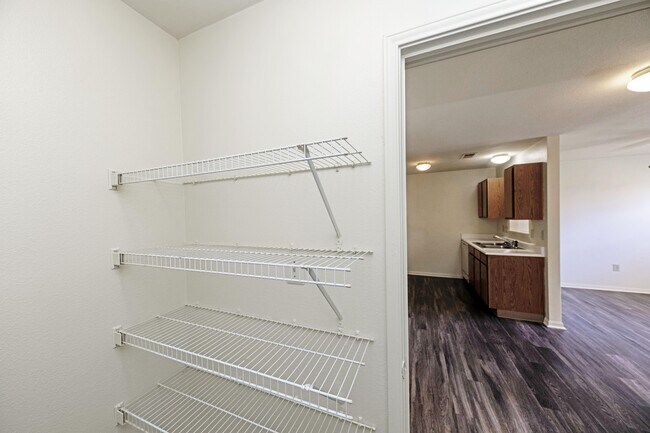 Closet with built in shelving