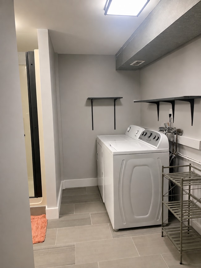 Your own washer and dryer in unit