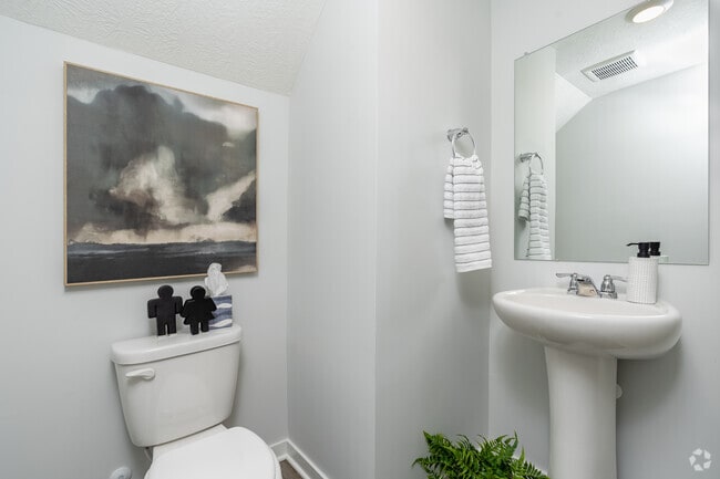 3BR, 2.5BA - 1,635SF - Half Bathroom