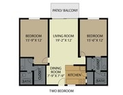 2 Bedroom / 2 Bath