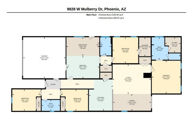 Photo - 4Bed/3Bath House at Thomas Rd/99th Ave! Ready for Immediate Move-In! -- Mother-In-Law Suite W/Pri...
