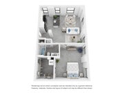 Fitzgerald - 1 Bed, 1 Bath, 821 sq. ft.