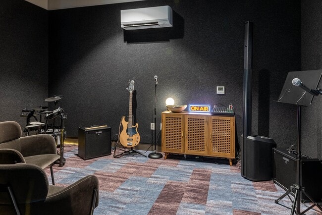 Sound Lab amenity with musical instruments