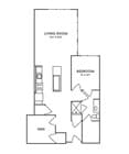 1 Bedroom, 1 Bathroom