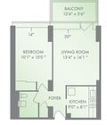 1BR/1BA