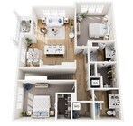 Floor Plan 2C | Seasons at Spring Street | Apartments in Mount Pleasant, WI