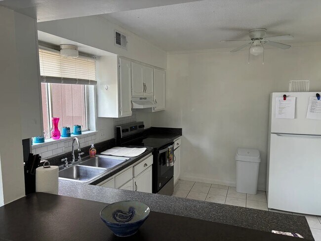Kitchen new fridge and stove
