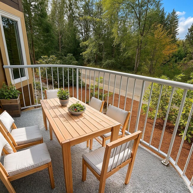 patio for soaking up the quiet nature - 280 NW Holly St Unit #6