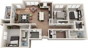 3x2 A floor plan North Bethany Ridge