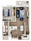 Explore this elegant one-bedroom apartment designed for stylish living.