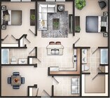 CALYPSO | 2 BED/2 BATH | 1164 SQFT