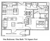 1BR/1BA