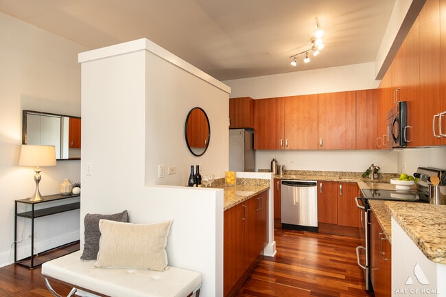 Kitchen with Island - 4751 N Artesian Ave #409 Unit 409