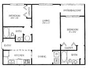 2BR/2BA