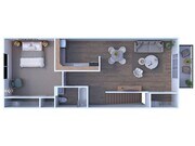 1 bed 1 bath | 600 sq ft | Ashworth